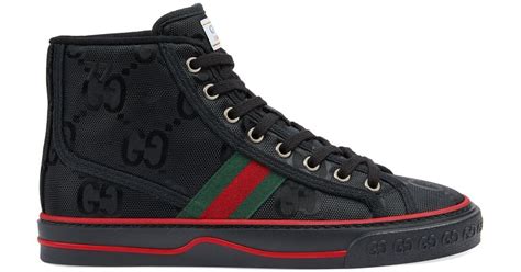 gucci tennis 1977 high top black|gucci 1977 high top.